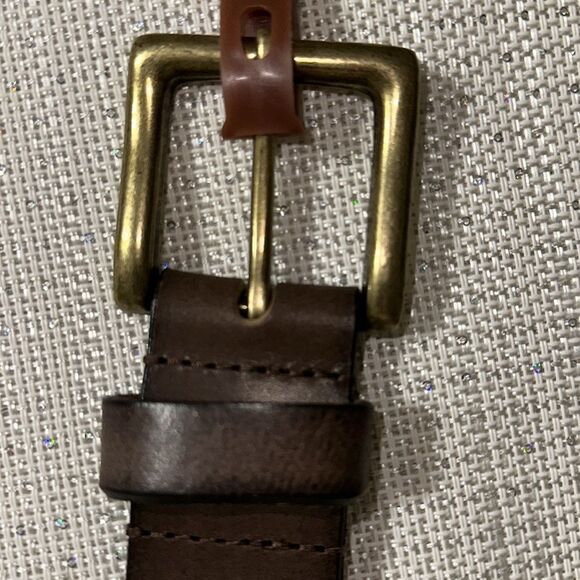 Stone Mountain Brown Genuine Top Grain Leather Buckle Belt - Picture 8 of 8